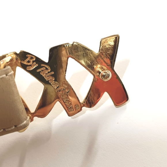 Paloma Picasso Vintage Italian Leather Pin Belt 3/4\